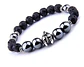 Pulsera Para Hombre Con Piedras Hematita Volcánica Casco - Miniatura 14