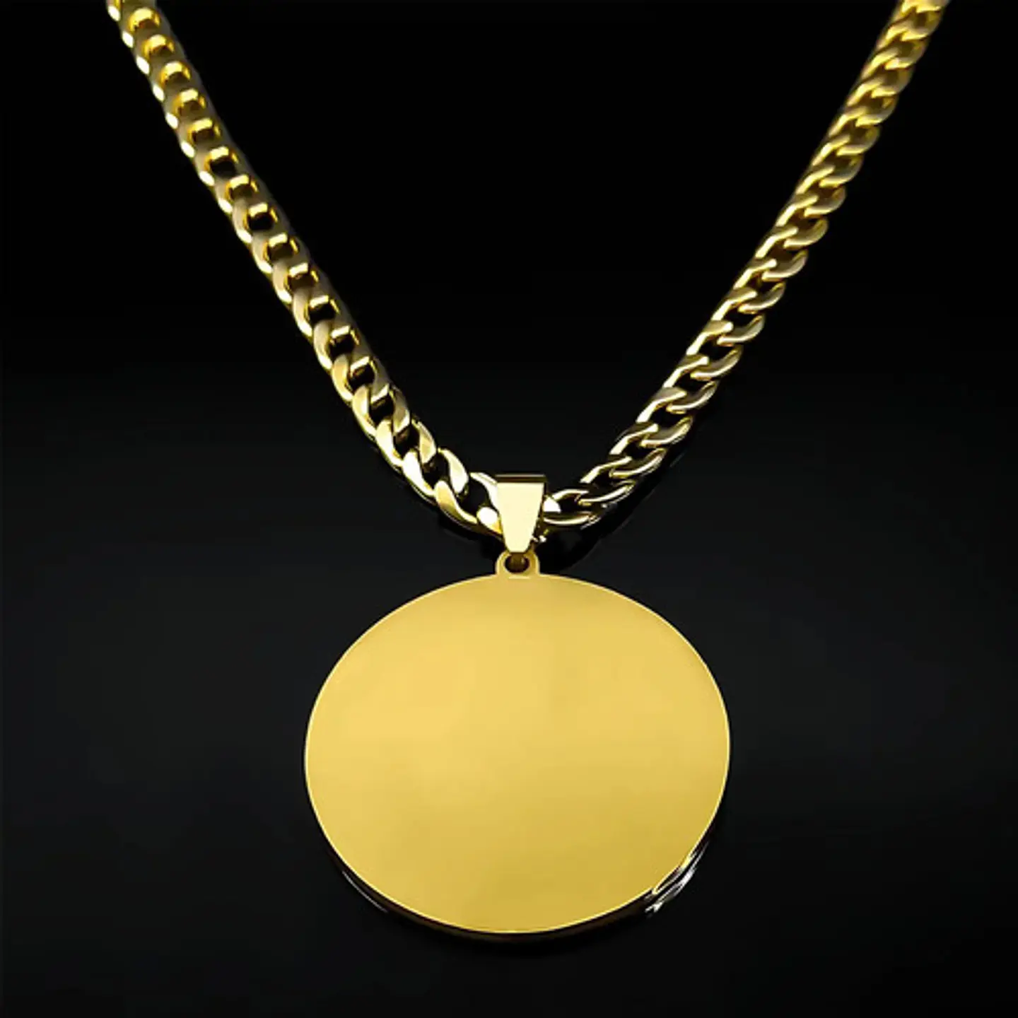 Collar Para Hombres Mujeres Medalla Tetragrámaton Pentagrama 8