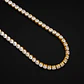 Cadena Tennis 3 Mm Para Hombres Y Mujeres De 55 Cm Color Oro - Miniatura 3