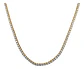 Cadena Tennis 3 Mm Para Hombres Y Mujeres De 55 Cm Color Oro - Miniatura 31