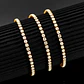 Cadena Tennis 3 Mm Para Hombres Y Mujeres De 55 Cm Color Oro - Miniatura 34