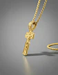 Collar Dije De Acero Color Oro Urbano Cruz Para Hombre Mujer - Miniatura 4