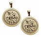 Pack X2 De Acero Para Hombre Mujer Dijes San Jorge Protector - Miniatura 1