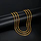 Cadena 60 Cm Para Hombre Mujer Eslabón Bambú 1.8mm Color Oro - Miniatura 20