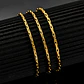 Cadena 60 Cm Para Hombre Mujer Eslabón Bambú 1.8mm Color Oro - Miniatura 24