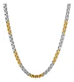 Cadena De 60 Cm Para Hombre Y Mujer Eslabon 4mm Bicolor Oro - Miniatura 1