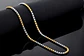 Cadena De 60 Cm Para Hombre Y Mujer Eslabon 4mm Bicolor Oro - Miniatura 6
