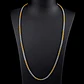 Cadena De 60 Cm Para Hombre Y Mujer Eslabon 4mm Bicolor Oro - Miniatura 10
