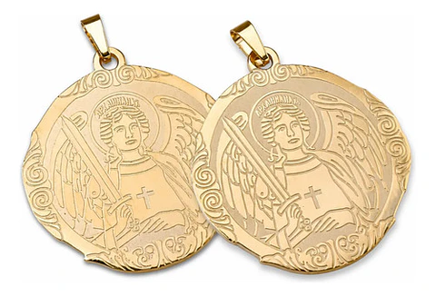 Set 2 Dijes Para Hombre Y Mujer San Miguel Arcángel Amuletos