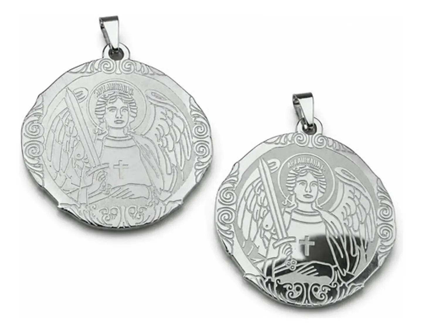 Set 2 Dijes Para Hombre Y Mujer San Miguel Arcángel Amuletos 11