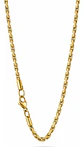 Cadena Bambú 60 Cm Para Hombre Y Mujer Eslabón 0.8 Color Oro - Miniatura 10