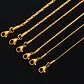 Cadena Bambú 60 Cm Para Hombre Y Mujer Eslabón 0.8 Color Oro - Miniatura 17