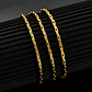 Cadena Bambú 60 Cm Para Hombre Y Mujer Eslabón 0.8 Color Oro - Miniatura 23