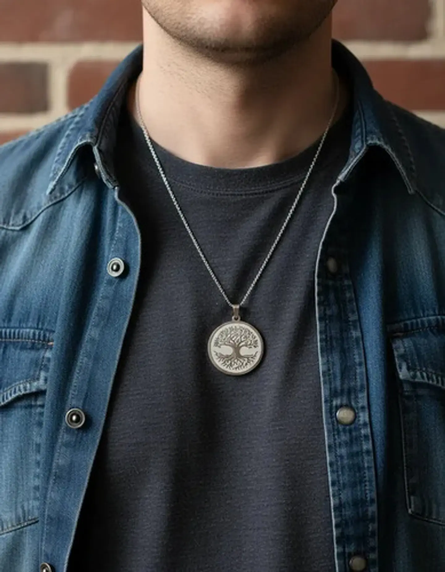 Set De 2 Dijes Para Hombre Y Mujer Medallas Árbol De La Vida 15