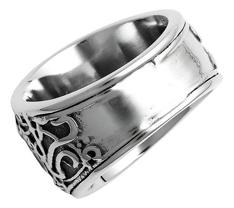 Anillo Para Hombres Vikingo Valknut De Acero Color Plata