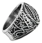 Anillo Para Hombres Vikingo Valknut De Acero Color Plata - Miniatura 3