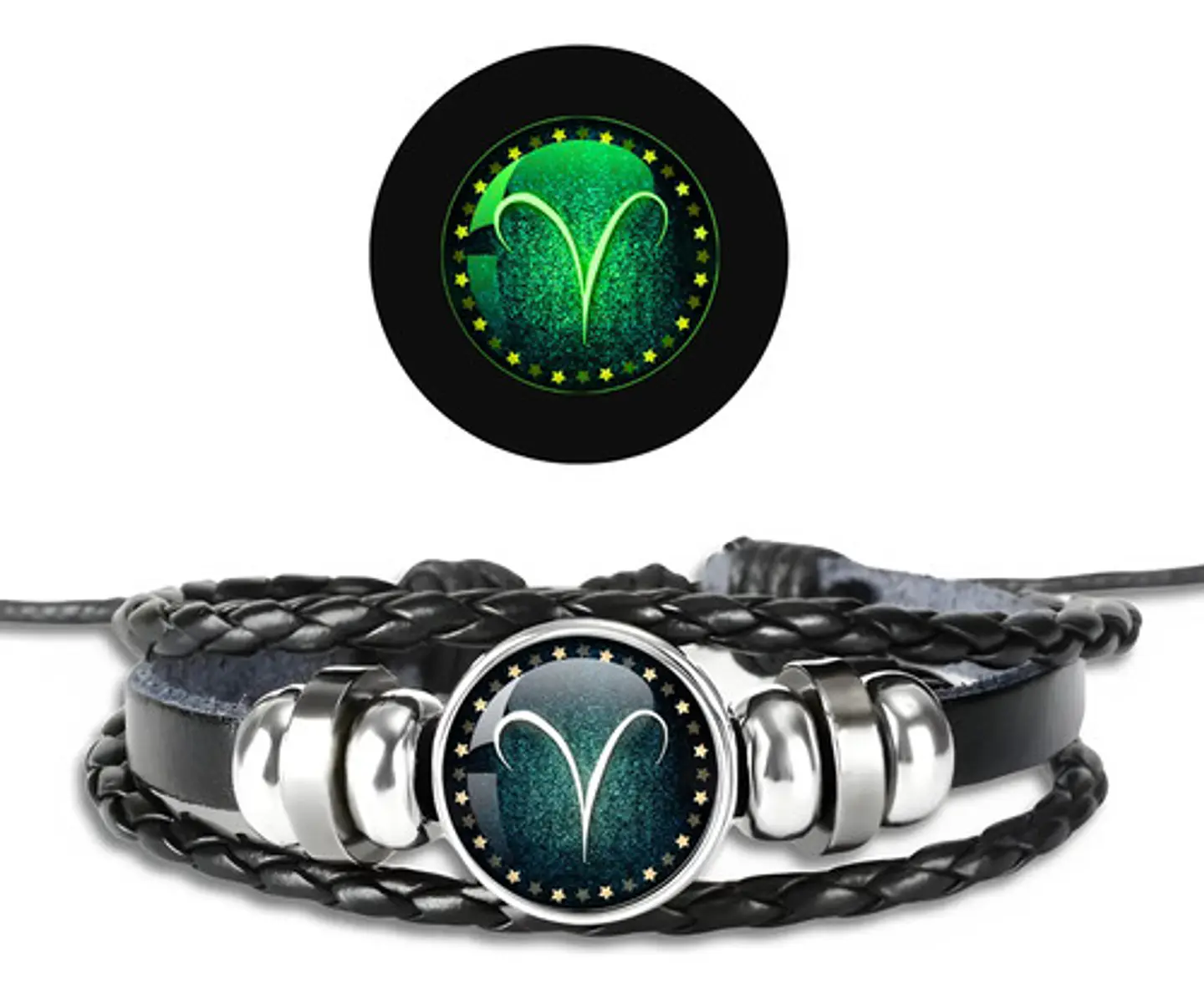 Pulsera Para Hombre Y Mujer Luminoso Signos Zodiaco Zodiacal 26