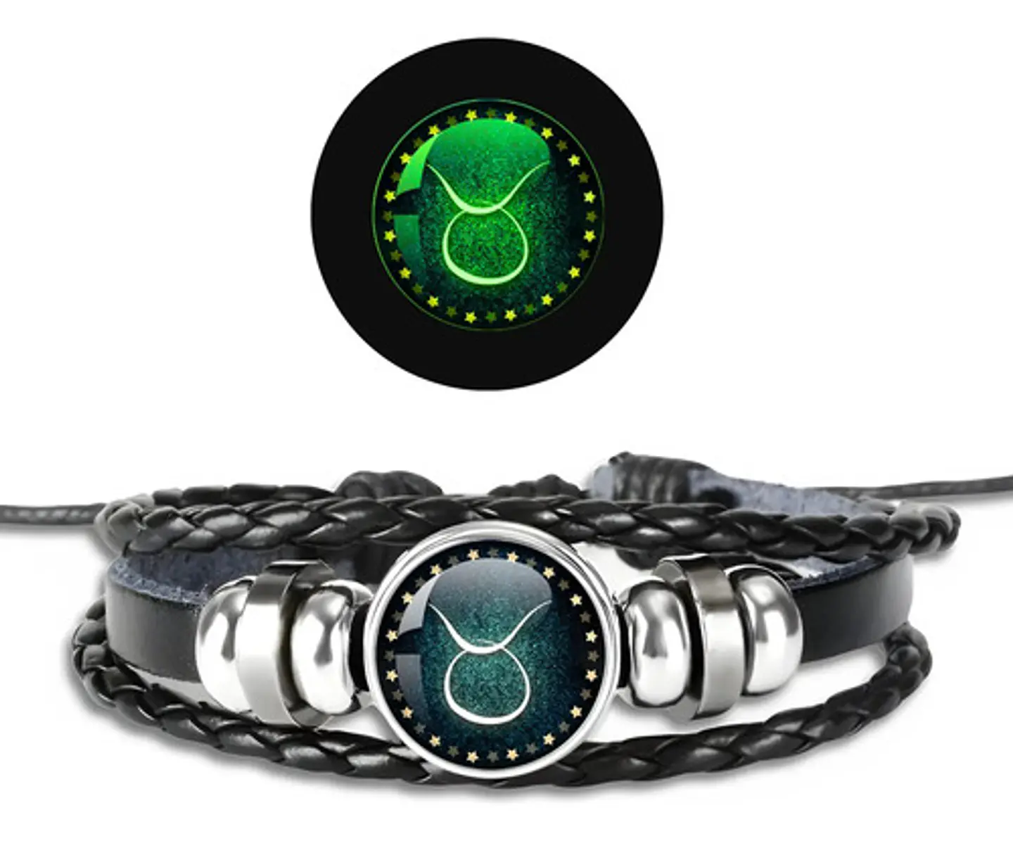Pulsera Para Hombre Y Mujer Luminoso Signos Zodiaco Zodiacal 34