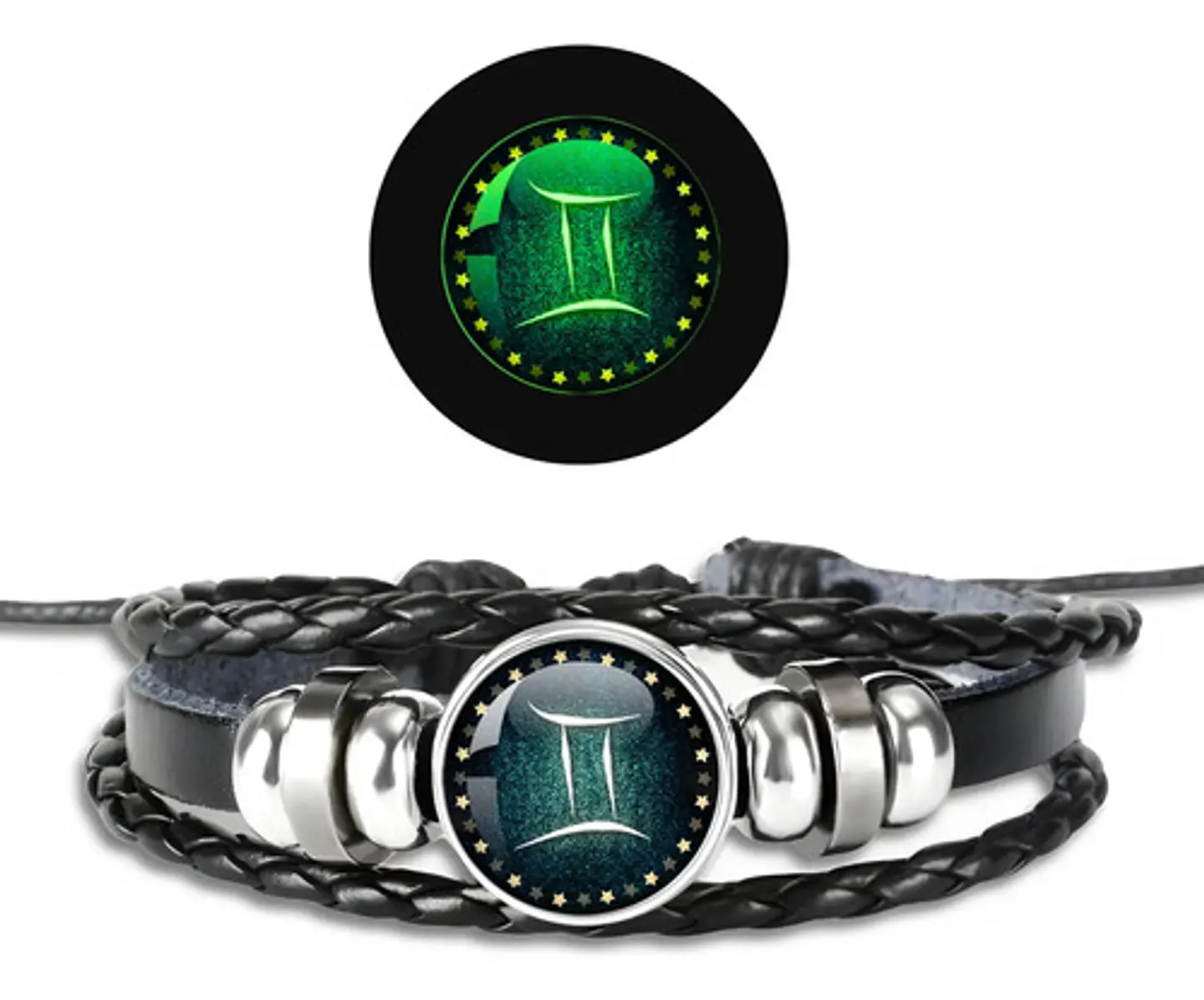 Pulsera Para Hombre Y Mujer Luminoso Signos Zodiaco Zodiacal 42