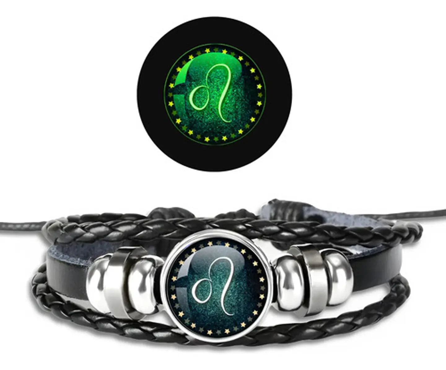 Pulsera Para Hombre Y Mujer Luminoso Signos Zodiaco Zodiacal 49