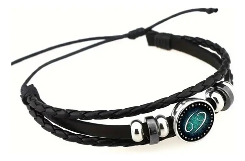 Pulsera Para Hombre Y Mujer Luminoso Signos Zodiaco Zodiacal 52