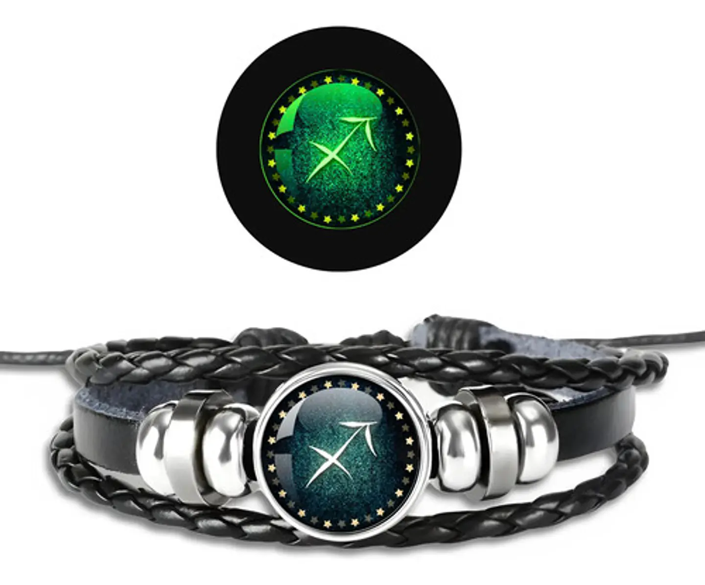 Pulsera Para Hombre Y Mujer Luminoso Signos Zodiaco Zodiacal 78