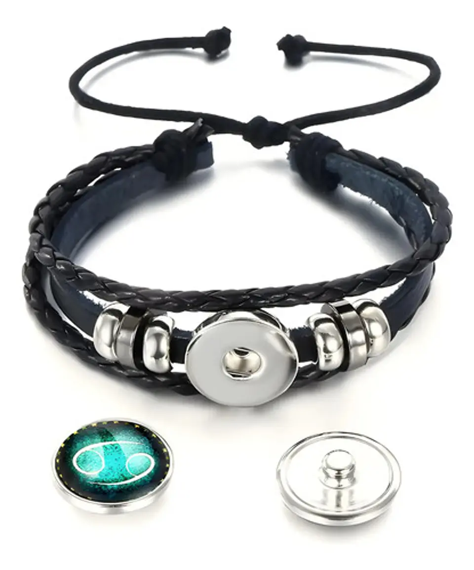 Pulsera Para Hombre Y Mujer Luminoso Signos Zodiaco Zodiacal 82