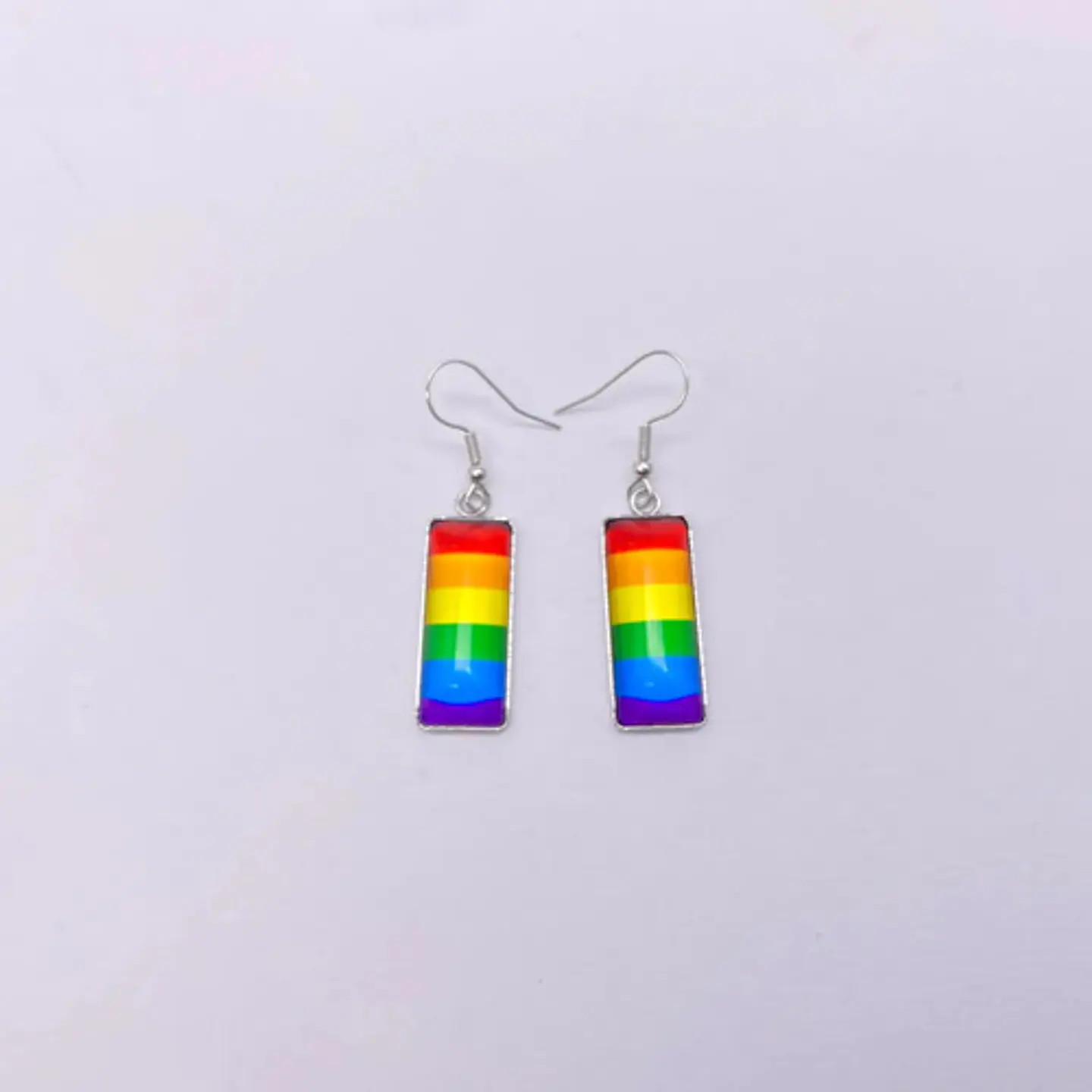 Aretes Pendientes Para Mujeres Cristal Bandera Lgtb Arcoiris 5