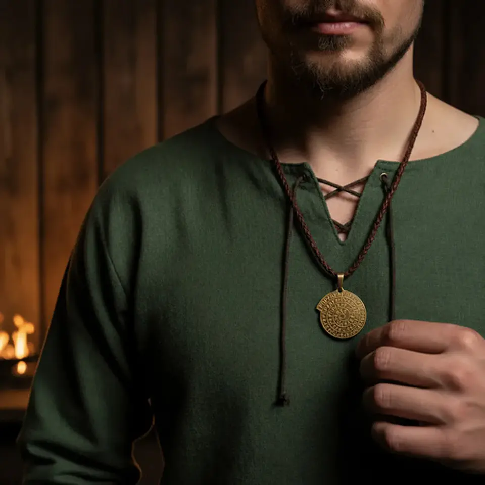 Pack X2 Vikingo De Acero Para Hombres Dijes Amuletos Rúnicos 4