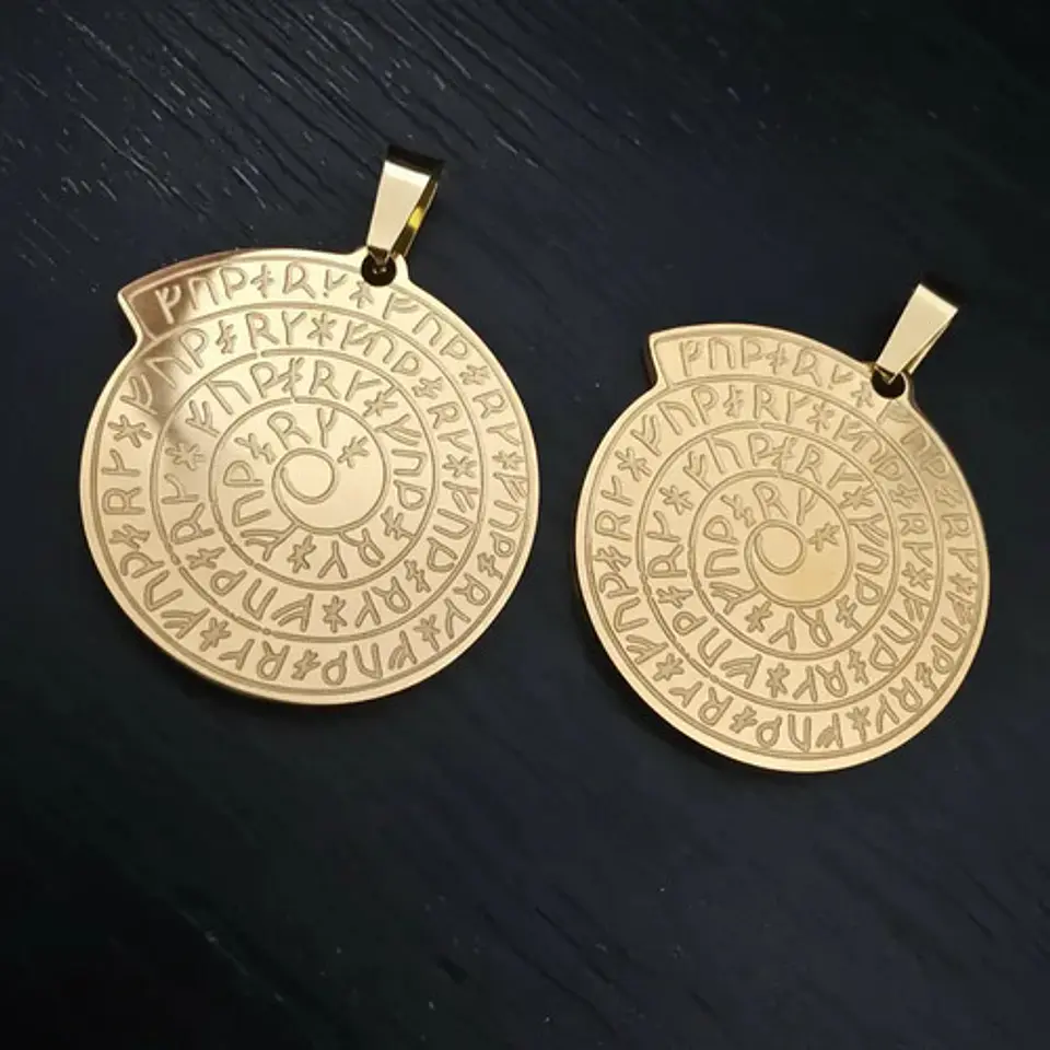 Pack X2 Vikingo De Acero Para Hombres Dijes Amuletos Rúnicos 10