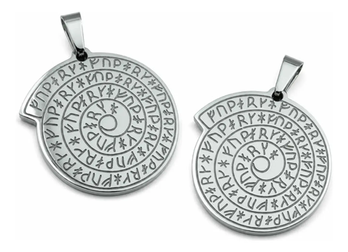 Pack X2 Vikingo De Acero Para Hombres Dijes Amuletos Rúnicos 11