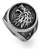 Anillo Para Hombres Lobo Stark Got De Acero Color Plata - Miniatura 2