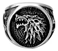 Anillo Para Hombres Lobo Stark Got De Acero Color Plata - Miniatura 3