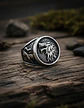 Anillo Para Hombres Lobo Stark Got De Acero Color Plata - Miniatura 10
