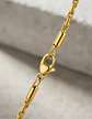 Cadena Hombre Y Mujer Eslabón Bambú 1 Mm De 60 Cm Color Oro - Miniatura 3