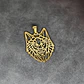 Set 2 Dijes Cabeza Lobo Nórdico Vikingo Para Hombre Y Mujer - Miniatura 2