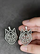 Set 2 Dijes Cabeza Lobo Nórdico Vikingo Para Hombre Y Mujer - Miniatura 13