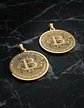 Set 2 Dijes Para Hombre Mujer Medallas Bitcoin Criptomoneda - Miniatura 6