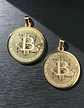 Set 2 Dijes Para Hombre Mujer Medallas Bitcoin Criptomoneda - Miniatura 7