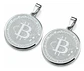 Set 2 Dijes Para Hombre Mujer Medallas Bitcoin Criptomoneda - Miniatura 11