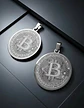 Set 2 Dijes Para Hombre Mujer Medallas Bitcoin Criptomoneda - Miniatura 17