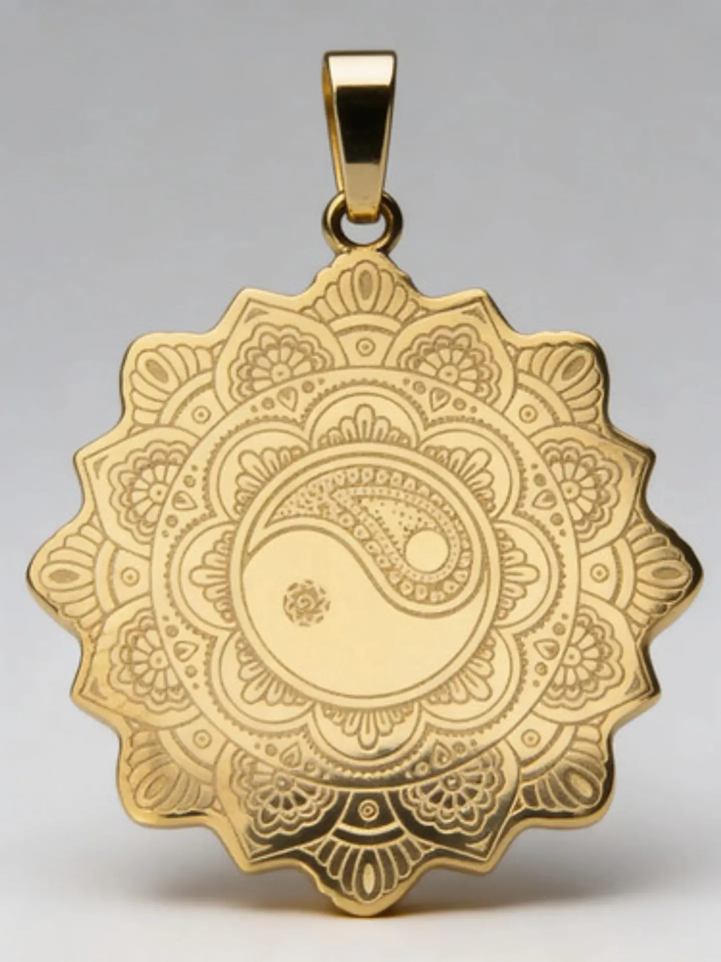 Set De 2 Dijes Para Hombre Y Mujer Flor De La Vida Yin Yang 3
