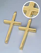 Pack X2 De Acero Para Hombre Y Mujer Dijes Cruz Minimalista - Miniatura 9