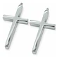 Pack X2 De Acero Para Hombre Y Mujer Dijes Cruz Minimalista - Miniatura 11