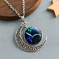 Collar Para Mujeres Dije Media Luna Constelaciones Galaxia - Miniatura 13