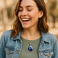 Collar Para Mujeres Dije Media Luna Constelaciones Galaxia - Miniatura 16
