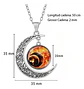 Collar Para Mujeres Dije Media Luna Constelaciones Galaxia - Miniatura 18