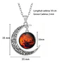 Collar Para Mujeres Dije Media Luna Constelaciones Galaxia - Miniatura 34