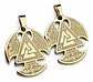 Pack X2 Vikingos De Acero Para Hombre Y Mujer Dijes Amuletos - Miniatura 1