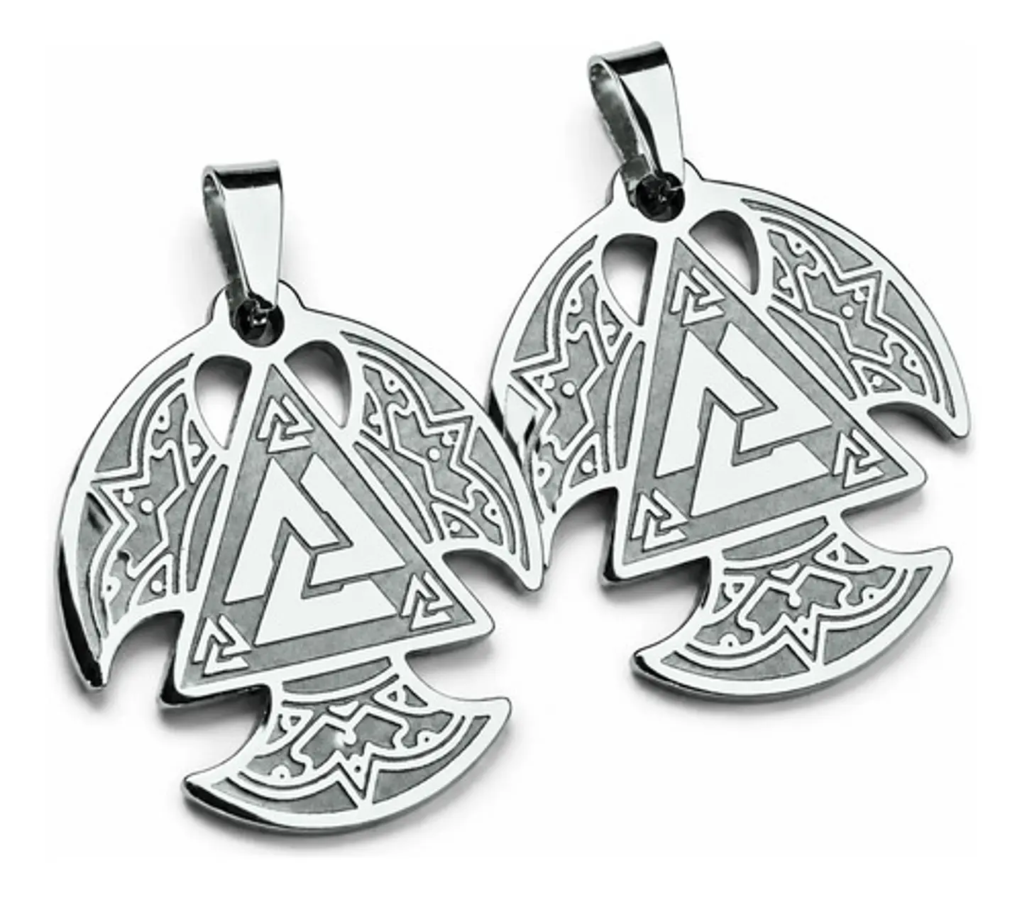 Pack X2 Vikingos De Acero Para Hombre Y Mujer Dijes Amuletos 11